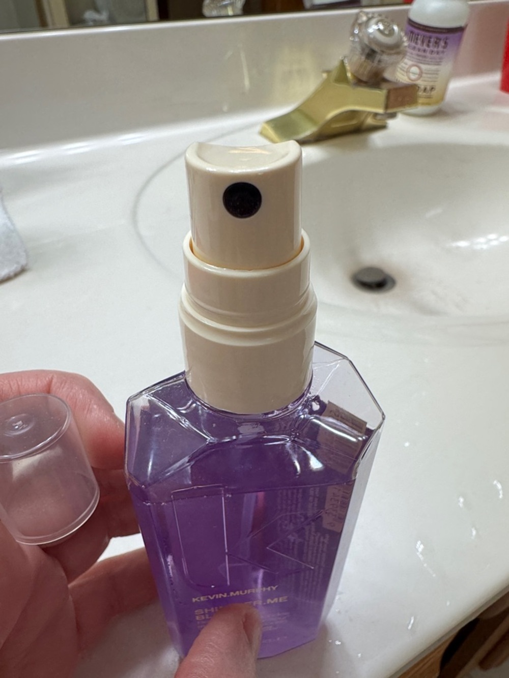 KEVIN.MURPHY Shimmer.Me Blonde Repairing Shine Treatment - Purple with Gold Text - Picture 3 of 3